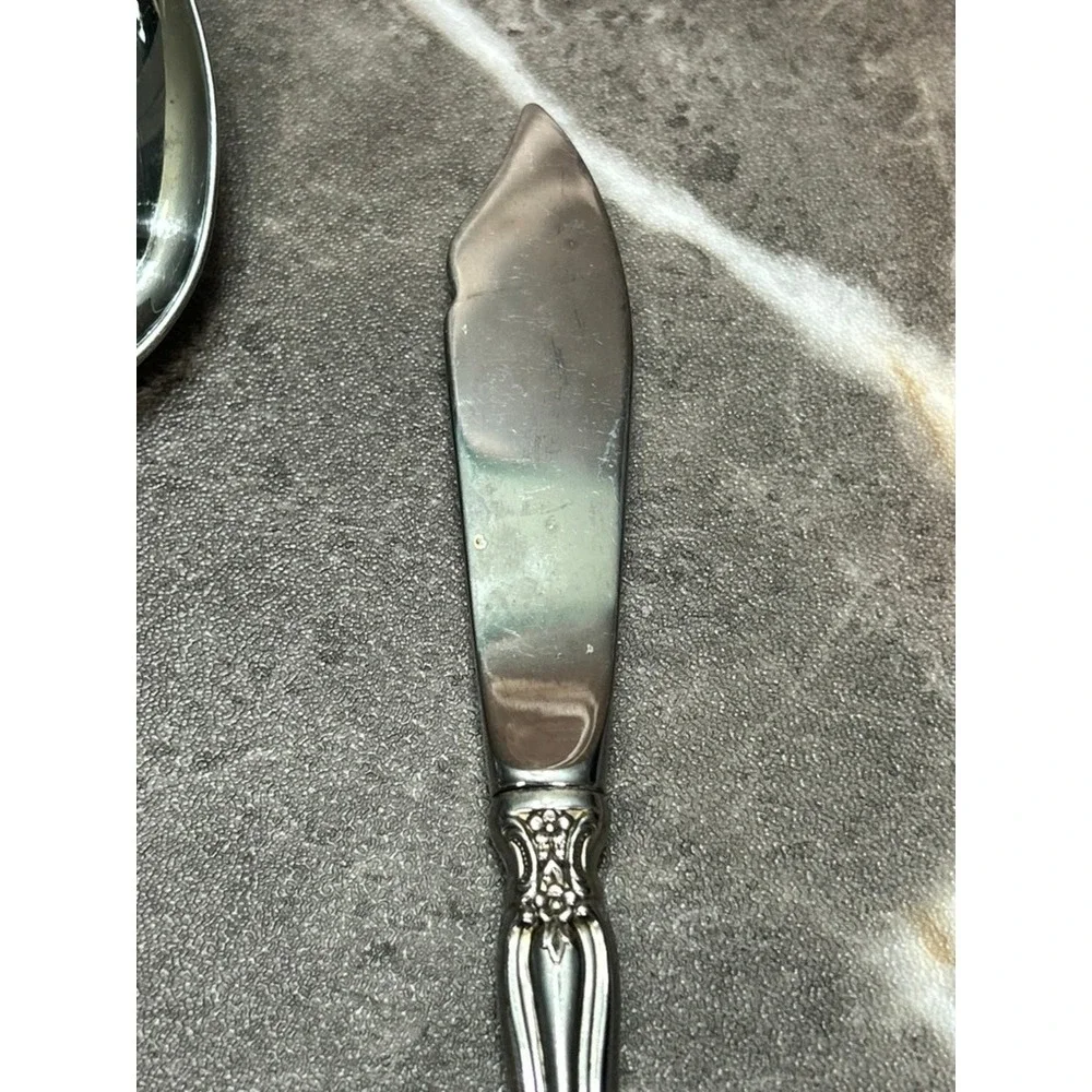 Oneida Michelangelo Stainless Flatware Serving Spoon and Master Butter Knife Set